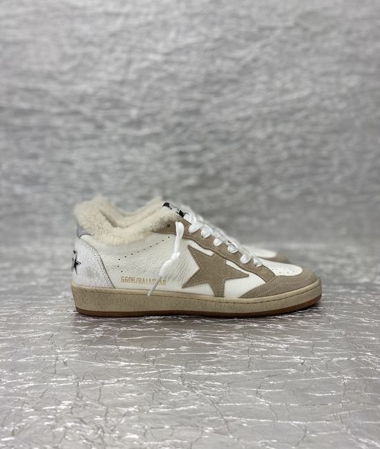 Golden Goose GGDB Vintage Distressed Leather Sneakers with Logo Accents