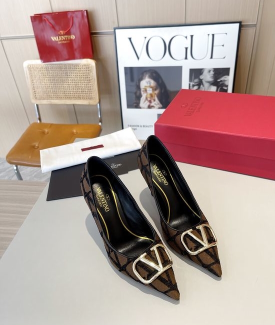 Valentino Embroidered Logo Decor Short Fashion Boots