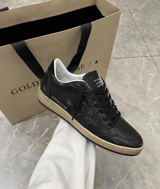 Golden Goose GGDB Premium Two-Tone Distressed Slimming Casual Sneakers