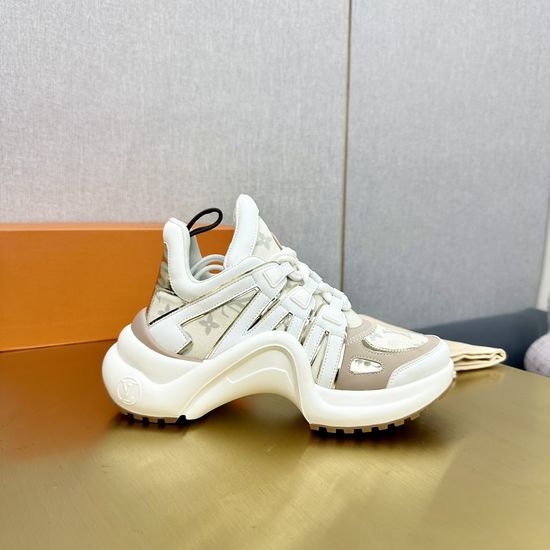 Louis Vuitton LV Wave Sole Chunky Casual Fashion Sneakers