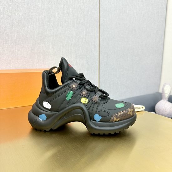 Louis Vuitton LV Wave Sole Chunky Casual Fashion Sneakers