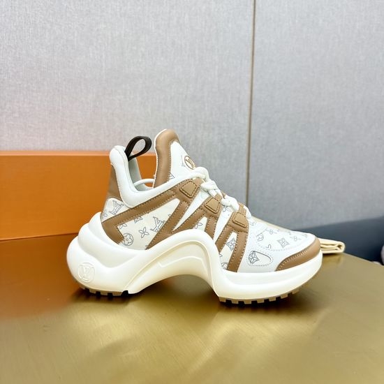 Louis Vuitton LV Wave Sole Chunky Casual Fashion Sneakers