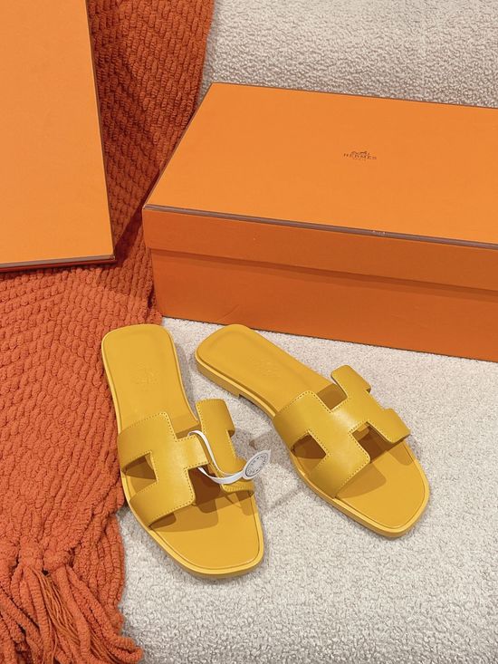 Hermes Suede Slide Sandals Classic Comfortable Casual Footwear