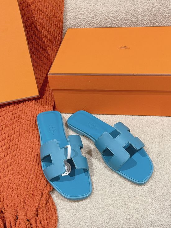 Hermes Suede Slide Sandals Classic Comfortable Casual Footwear
