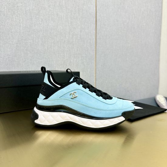 Chanel Embroidered Upper Casual Versatile Athletic Sneakers