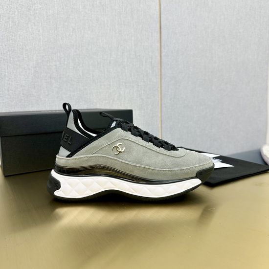 Chanel Embroidered Upper Casual Versatile Athletic Sneakers