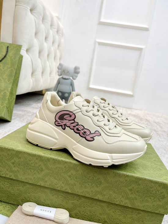 Gucci Premium Leather Casual Shoes Comfortable Versatile Fashion Footwear