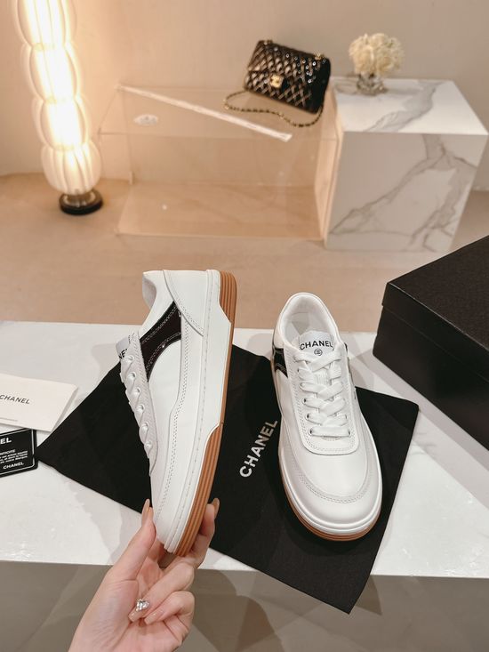 Chanel Casual Colorblock Sneakers Comfortable Breathable Daily Walking Shoes