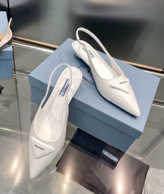 Prada Classic Leather Pointed Toe Casual Dress Shoes