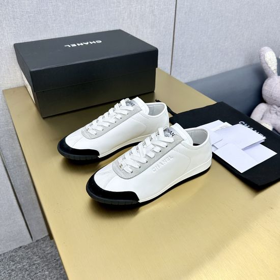 Chanel Casual Suede Color Block Comfortable Sneakers
