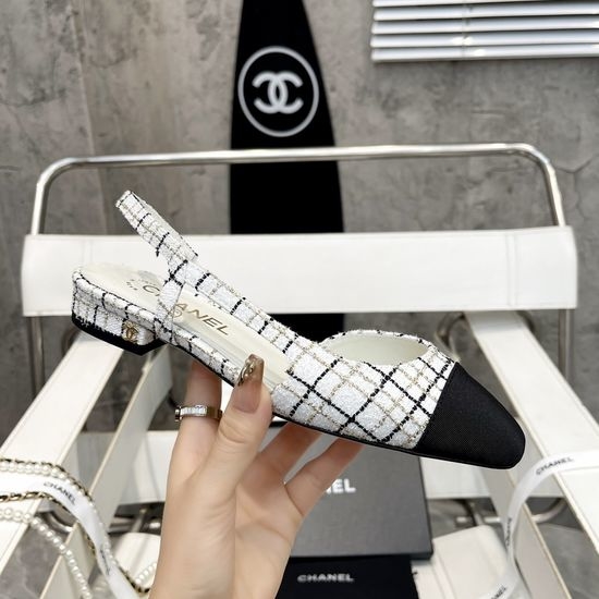 Chanel Classic Sheepskin Flat Sandals with Silk Lining