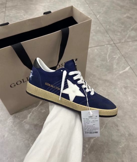 Golden Goose GGDB Vintage Two-Tone Sole Distressed Sneakers Premium Leather Casual Shoes
