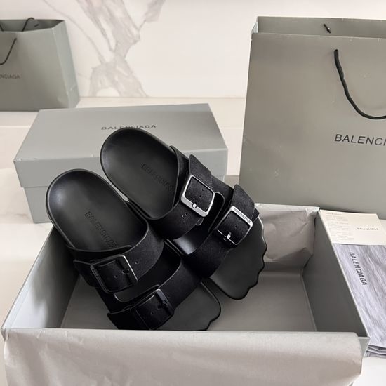 Balenciaga Vintage Style Buckle Decor Non-slip Casual Clogs