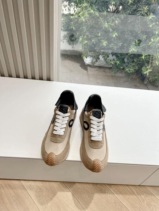 Loewe Color Block Hidden Heel Comfortable Casual Trainers