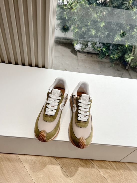Loewe Color Block Hidden Heel Comfortable Casual Trainers