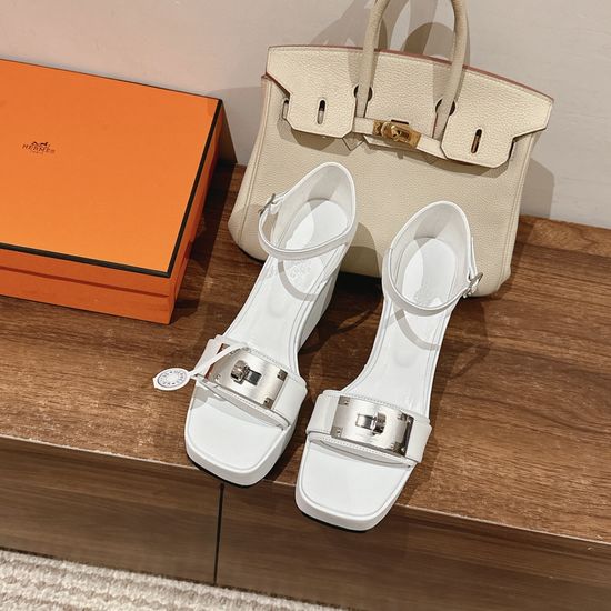 Hermes Sophisticated High-heeled Sandals with Kelly Buckle