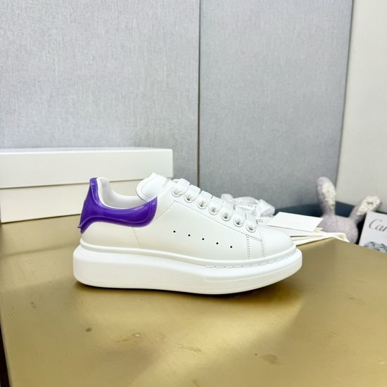 McQueen Premium Leather Platform Sneakers with Full Packaging