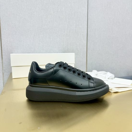 McQueen Premium Leather Platform Sneakers with Full Packaging