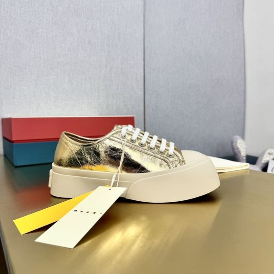 Marni Premium Leather Platform Casual Shoes with Adjustable Straps
