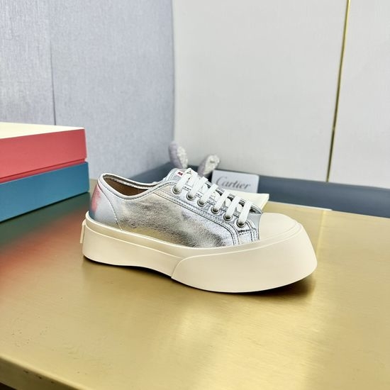 Marni Premium Leather Platform Casual Shoes with Adjustable Straps
