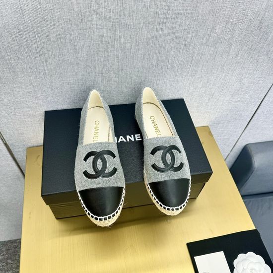 Chanel Casual Denim Espadrille Mules Slip On Comfort Shoes