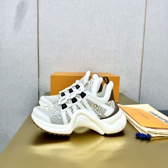 Louis Vuitton LV Wave Sole Chunky Casual Fashion Sneakers