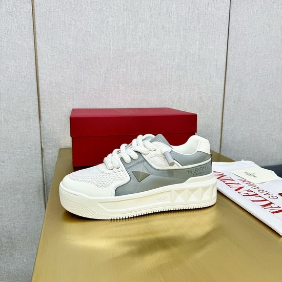 Valentino Premium Thick Sole Leather Casual Fashion Shoes