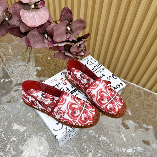 Dolce & Gabbana Vibrant Printed Canvas Espadrille Shoes
