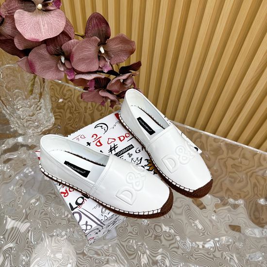 Dolce & Gabbana Sophisticated Embossed Leather Espadrilles