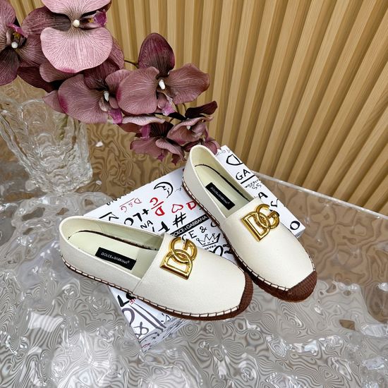 Dolce & Gabbana Embossed Denim Espadrilles with Soft Lining Non-slip Sole