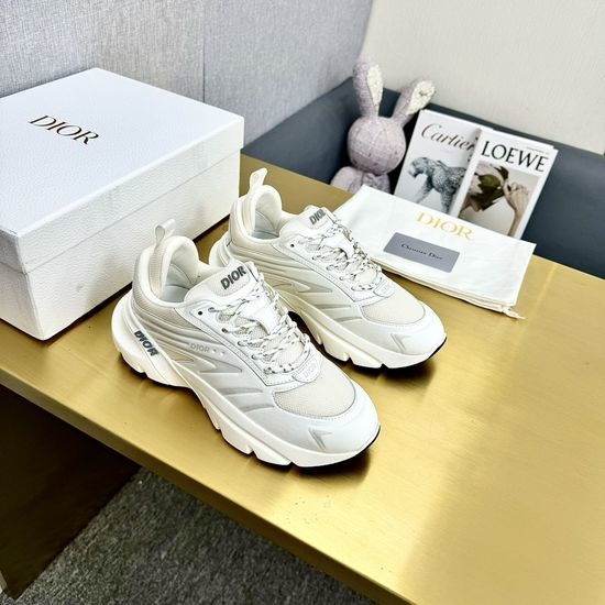 Christian Dior CD Breathable Mesh Fashion Sneakers with Lightweight TPU Outsole