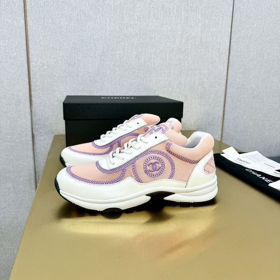 Chanel Premium Embroidered Casual Sports Sneakers Comfortable Versatile Shoes