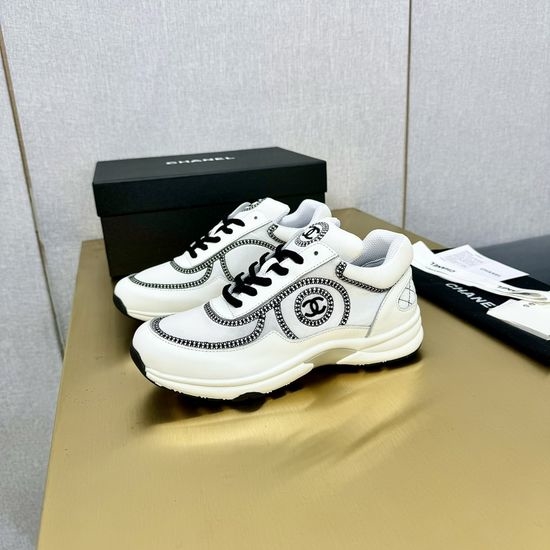 Chanel Premium Embroidered Casual Sports Sneakers Comfortable Versatile Shoes