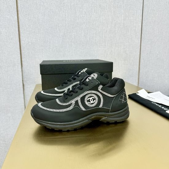 Chanel Premium Embroidered Casual Sports Sneakers Comfortable Versatile Shoes