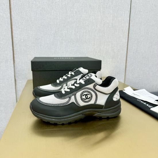 Chanel Premium Embroidered Casual Sports Sneakers Comfortable Versatile Shoes