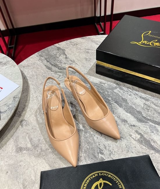 Christian Louboutine Kitten Heel Slingback Pumps Multi Color Options