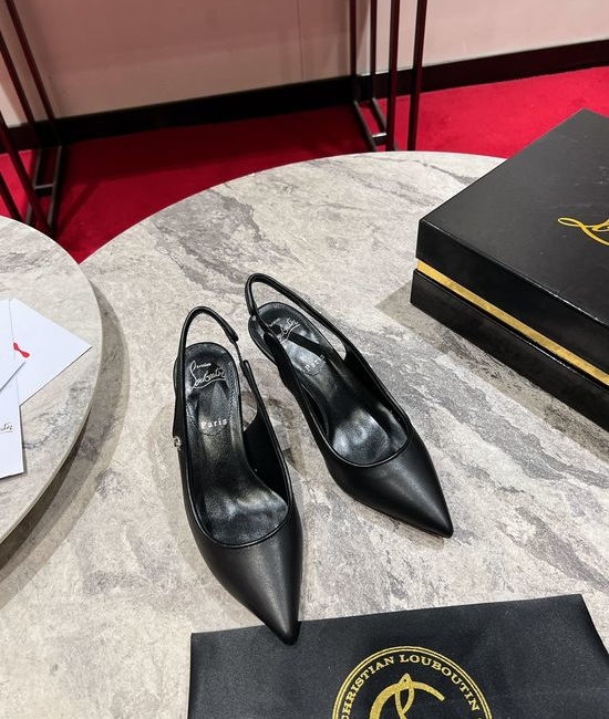 Christian Louboutine Kitten Heel Slingback Pumps Multi Color Options