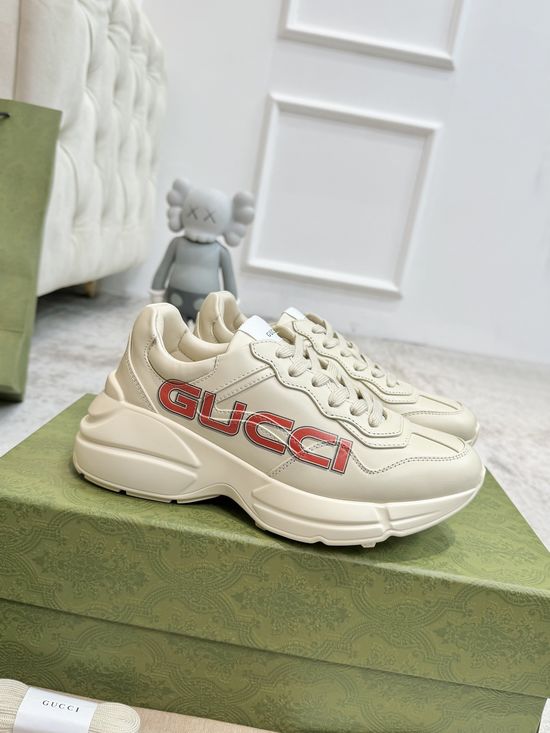 Gucci Premium Leather Casual Shoes Comfortable Versatile Fashion Footwear
