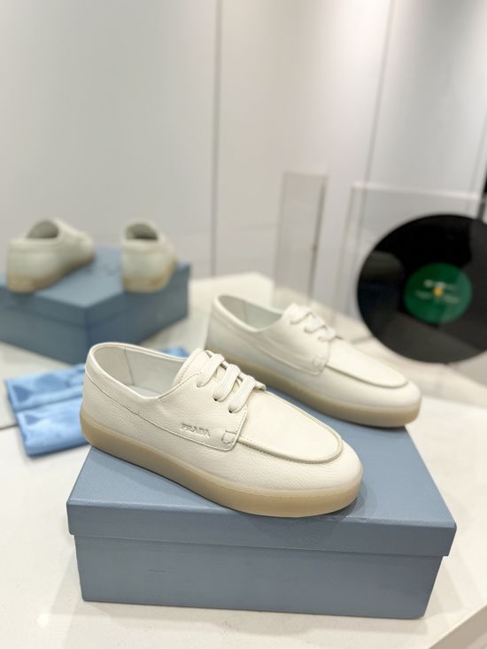 Prada Premium Lace-up Loafer Stylish Casual Comfort Shoes