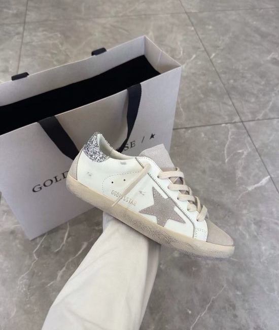 Golden Goose GGDB Sequin Decor Vintage Distressed Sneakers Non-slip Soft Walking Shoes