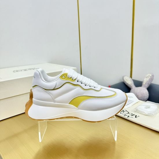 McQueen Premium Leather Stitched Athletic Running Chunky Sneakers