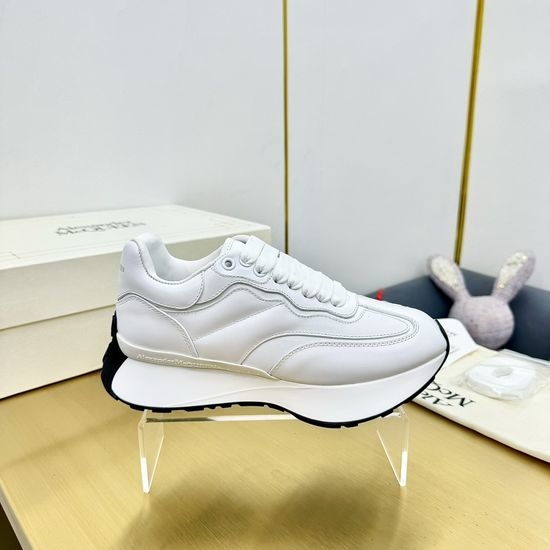 McQueen Premium Leather Stitched Athletic Running Chunky Sneakers