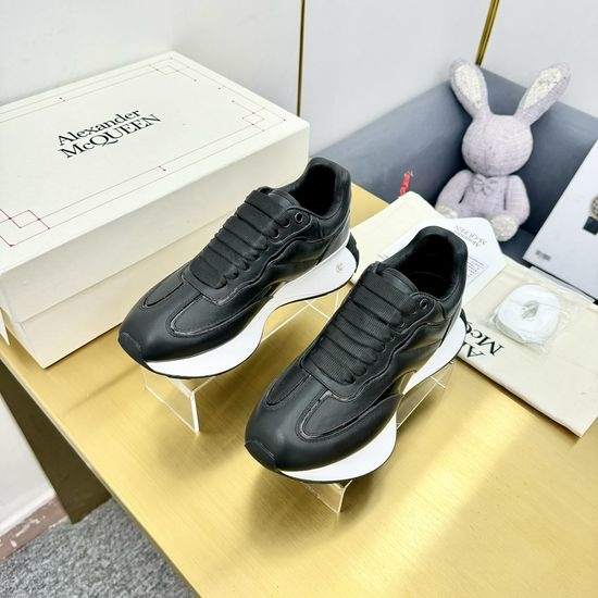 McQueen Premium Leather Stitched Athletic Running Chunky Sneakers