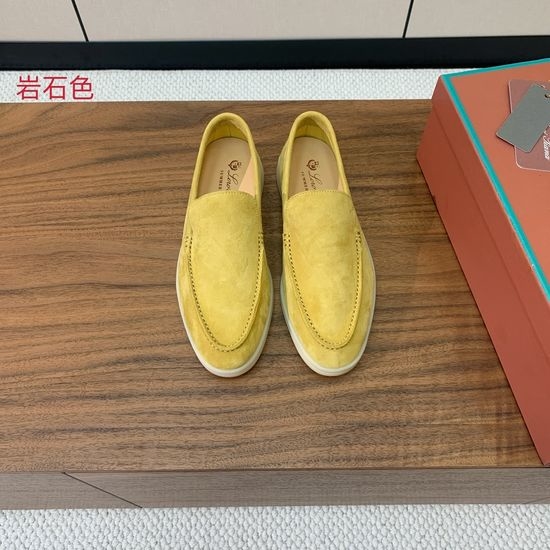 Loro Piana Smooth Leather Loafers Soft Lining Durable Outsole