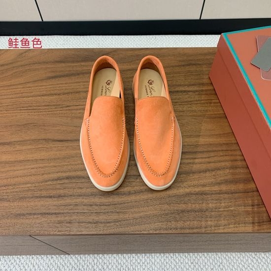 Loro Piana Smooth Leather Loafers Soft Lining Durable Outsole