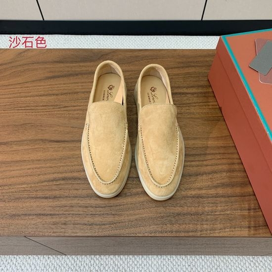 Loro Piana Smooth Leather Loafers Soft Lining Durable Outsole