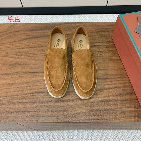 Loro Piana Smooth Leather Loafers Soft Lining Durable Outsole