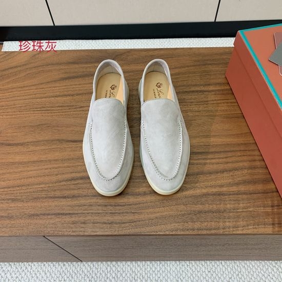 Loro Piana Smooth Leather Loafers Soft Lining Durable Outsole