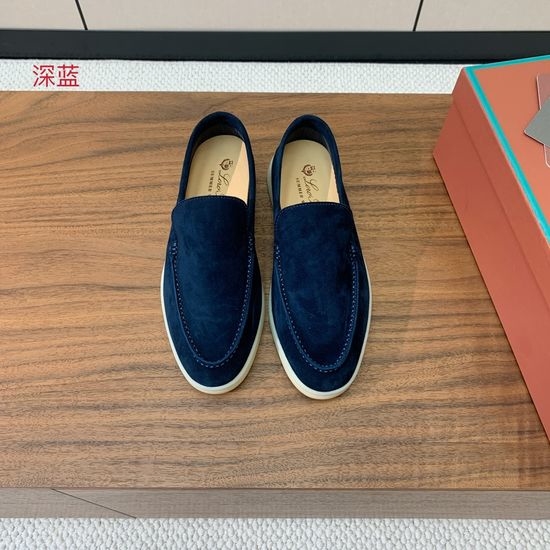 Loro Piana Smooth Leather Loafers Soft Lining Durable Outsole