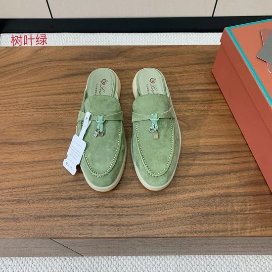Loro Piana Premium Suede Loafers Hand Stitched Comfortable Sole